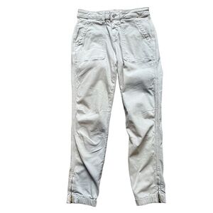 Mavi Women's Light Gray Slim Cargo Pants Size S Casual Streetwear Ankle Length